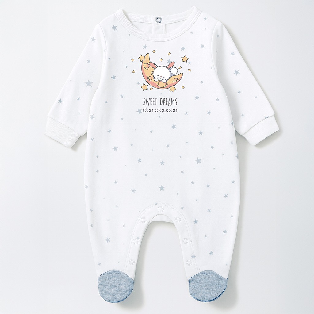 Pelele beb&eacute; manga corta estampado