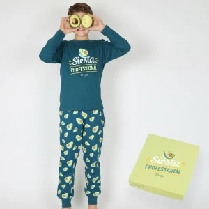Pijama ni&ntilde;o manga larga aguacates