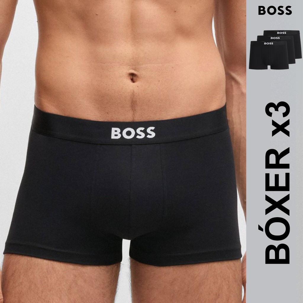Bóxer hombre algodón organcio pack x 3 ICON