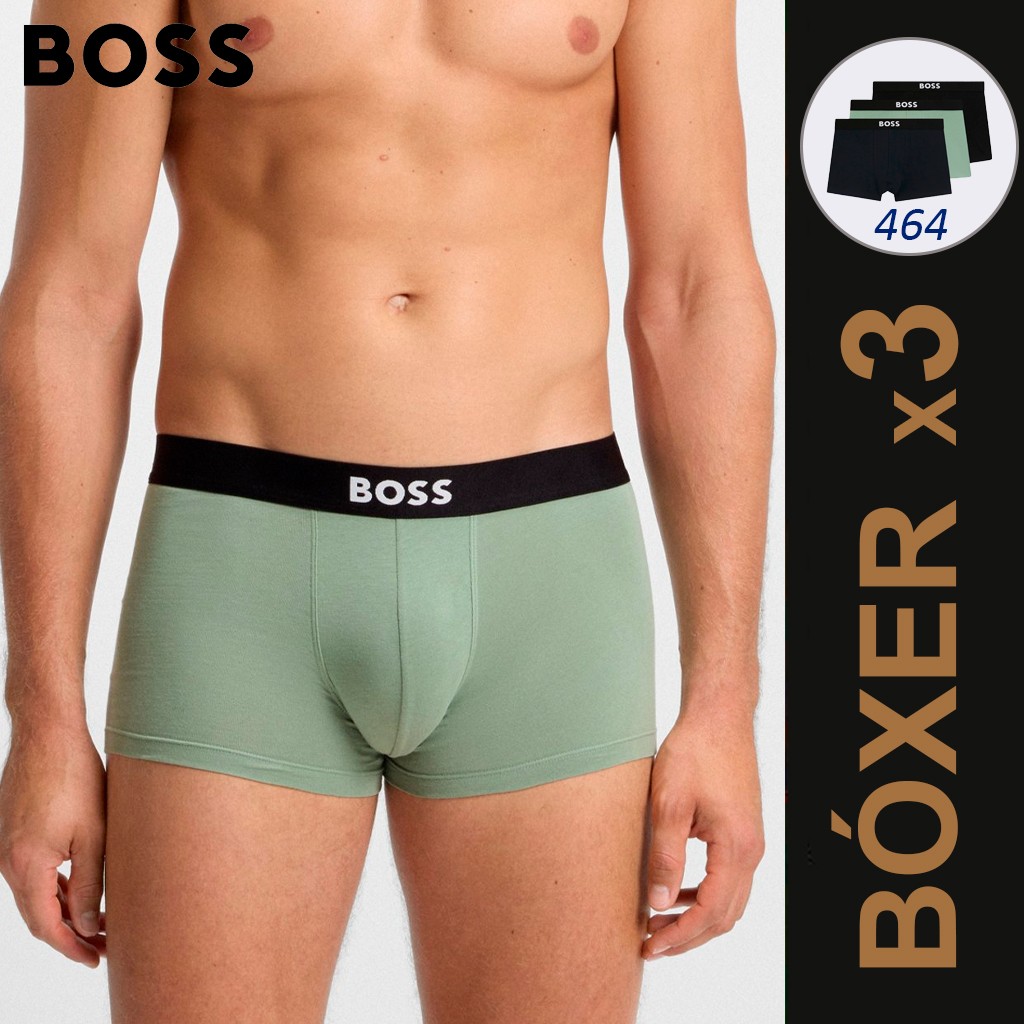 B&oacute;xer hombre algod&oacute;n organcio pack x 3 ICON