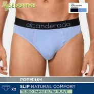 Slip pack x2 hombre tejido de bamb&uacute; sensitive