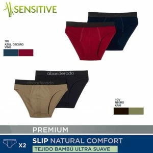 Slip pack x2 hombre tejido de bamb&uacute; sensitive
