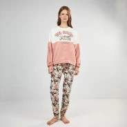 Pijama largo mujer dise&ntilde;o Peanuts