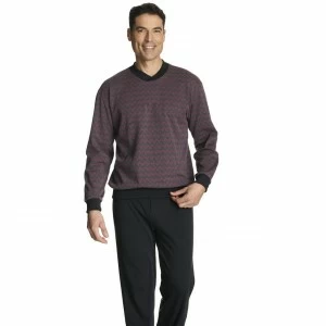 Pijama hombre manga larga algod&oacute;n