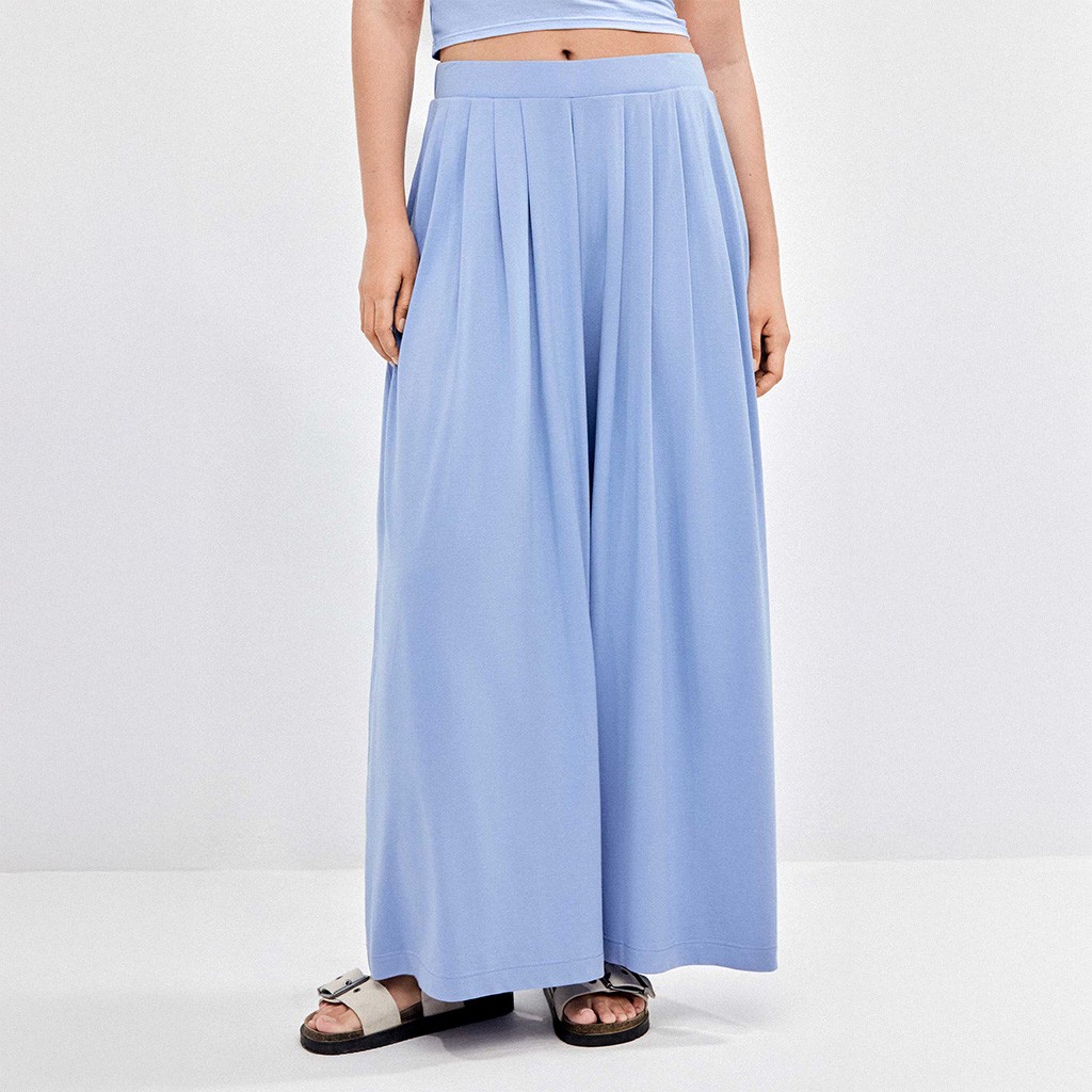 Pantal&oacute;n largo fluido bolsillos