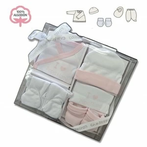 Set regalo bebe 5 piezas algod&oacute;n I Love Papa-Mama
