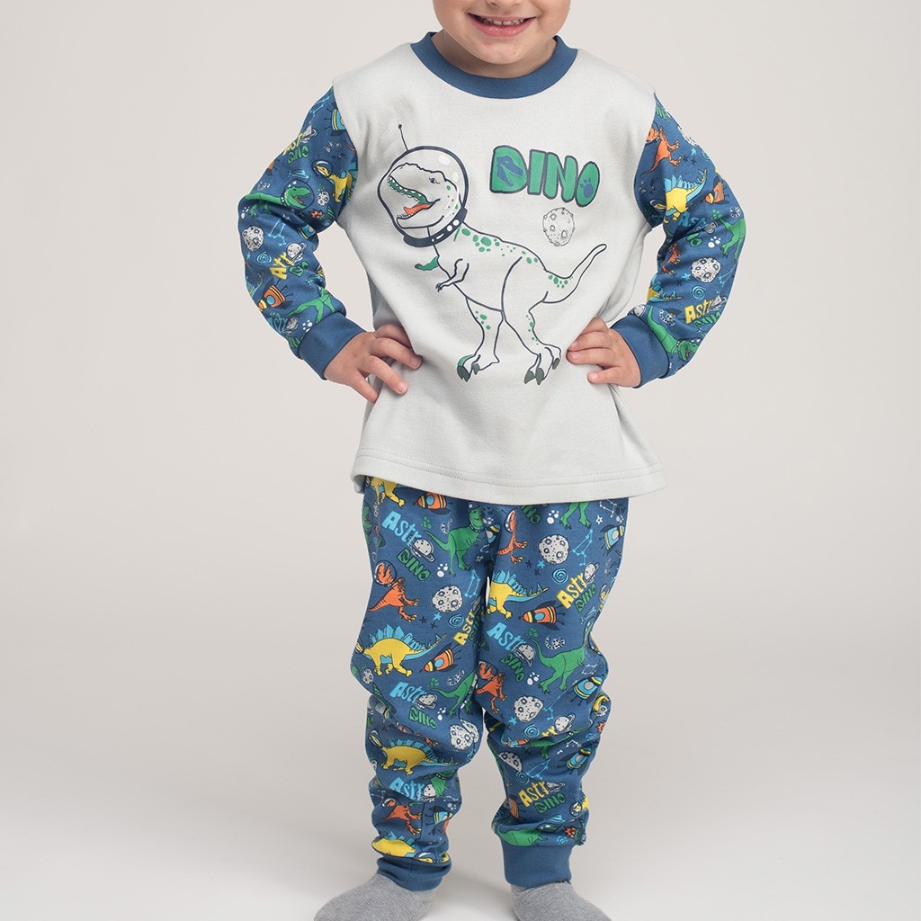 Pijama niño algodón dibujos dinosaurios