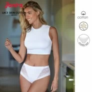 Braga Milano lace skin cotton con corte l&aacute;ser