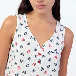 Camis&oacute;n mujer algod&oacute;n estampado corazones