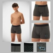 Boxer ni&ntilde;o algod&oacute;n elastico fantasia pack x2