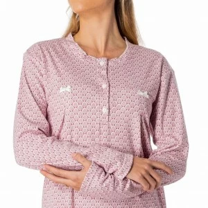Camis&oacute;n mujer estampado cuello botones
