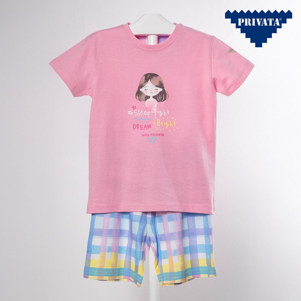 Piajma infantil ni&ntilde;a algod&oacute;n con mu&ntilde;eca