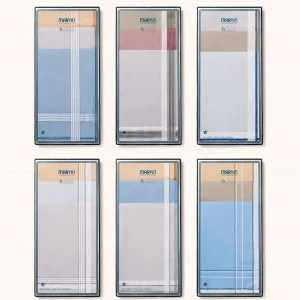 Estuche pa&ntilde;uelos fondo color pack 6 Marvin