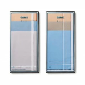 Estuche pa&ntilde;uelos fondo color pack 6 Marvin