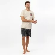 Pijama corto hombre algod&oacute;n