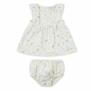 Vestido beb&eacute; estampado con braguita