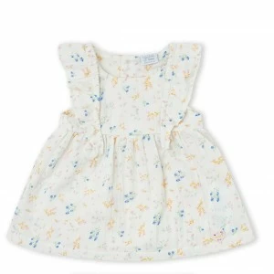 Vestido beb&eacute; estampado con braguita