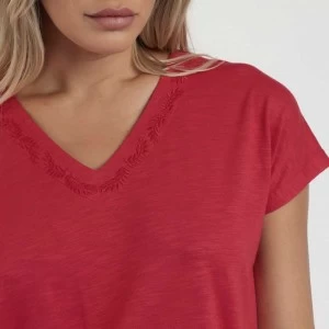 Pijama mujer pantal&oacute;n largo viscosa y manga corta