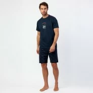 Pijama hombre algod&oacute;n manga corta