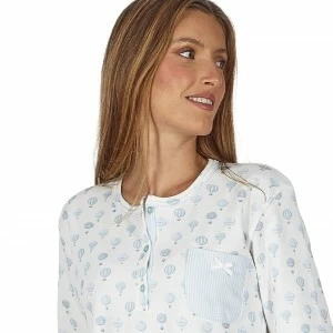 Camis&oacute;n largo mujer algod&oacute;n estampado