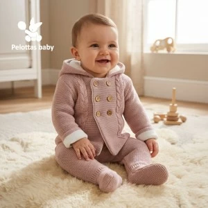 Conjunto beb&eacute; abrigo y polaina