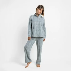 Pijama largo mujer tejido canal&eacute;
