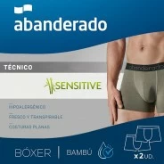 B&oacute;xer pack x2 hombre tejido de bamb&uacute; sensitive