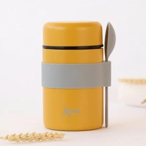 Termo papillero + cuchara colecci&oacute;n tigre mostaza