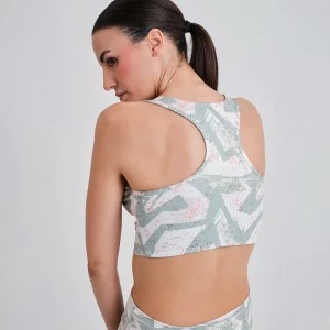 Top deportivo estampado con foam sin aro