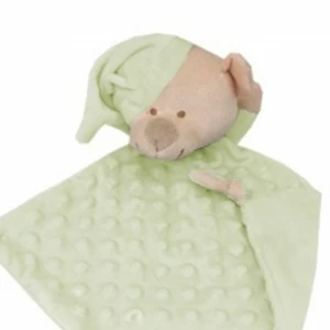Dudu bebe osito con gorro y bodoques.