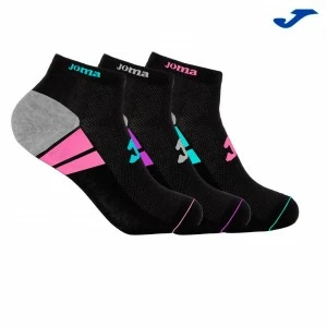 Calcet&iacute;n mujer tobillero deportivo pack x 3 
