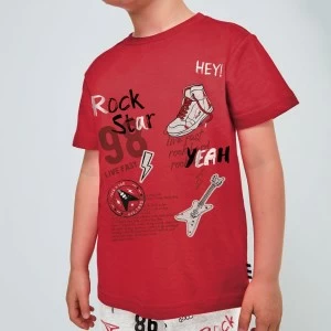 Pijama corto ni&ntilde;o algod&oacute;n estampado