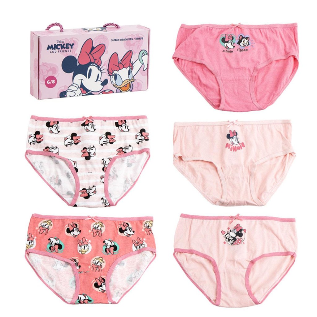Braga infantil algodón Minnie pack x 5 