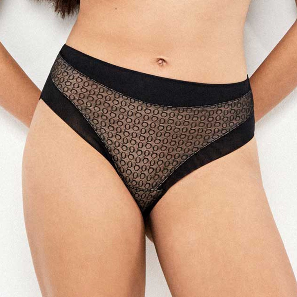 Braga alta mujer tejido jaquard con refuerzo