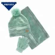 Gorro con braga de cuelllo y guantes