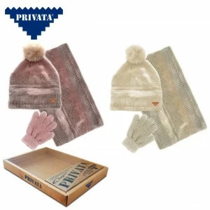 Gorro con braga de cuelllo y guantes