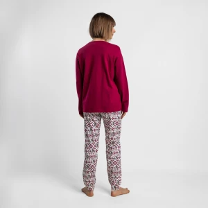 Pijama algod&oacute;n mujer ski Snoopy 