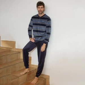 Pijama hombre tejido tundosado