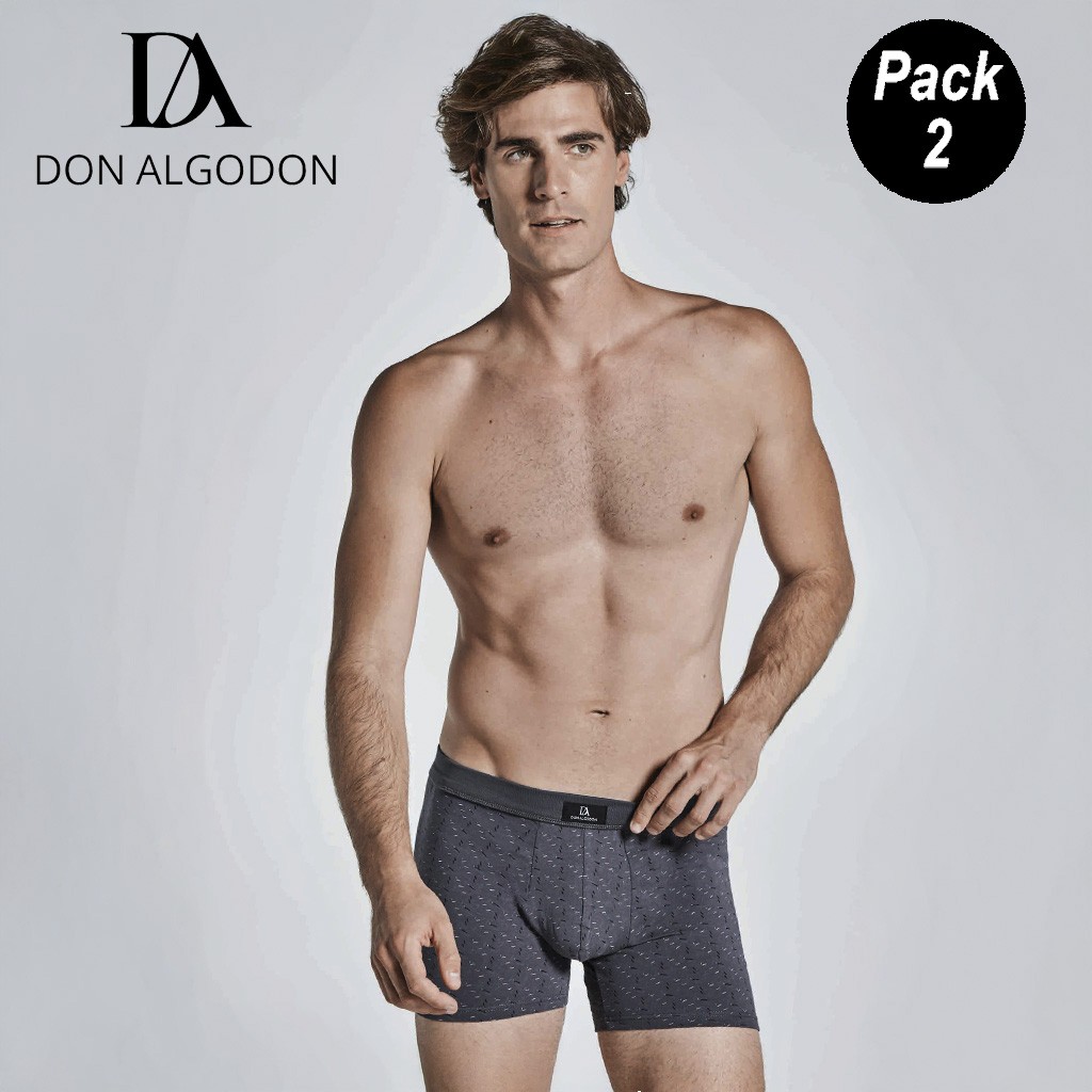 Boxer hombre estampado pack 2