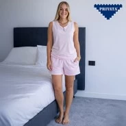Pijama algod&oacute;n mujer sin mangas 