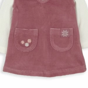 Vestido pichi bebe sin mangas con camiseta a juego