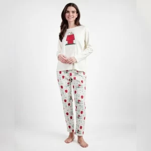 Pijama mujer tejido aterciopelado Snoopy