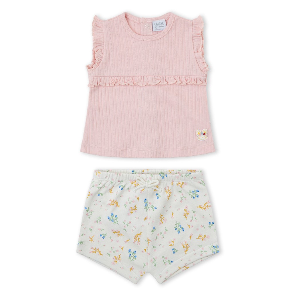 Conjunto beb&eacute; algod&oacute;n dos piezas