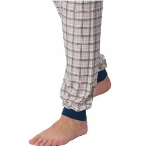 Pijama largo hombre tejido algod&oacute;n