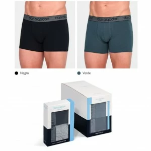 Boxer hombre algod&oacute;n b&aacute;sico pack x2 