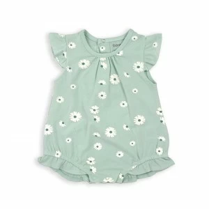 Pelele bebe ni&ntilde;a estampado margaritas de algod&oacute;n