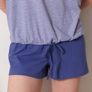 Pijama mujer manga corta rayas