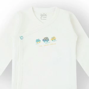 Body bebe pack 2 estampados en azul y blanco