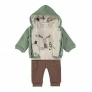 Conjunto exterior beb&eacute; tres piezas