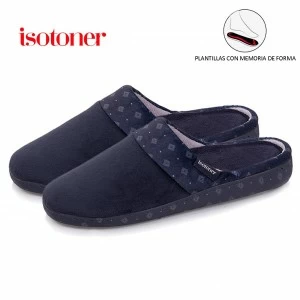 Zapatilla velour con plantilla anat&oacute;mica Everywear